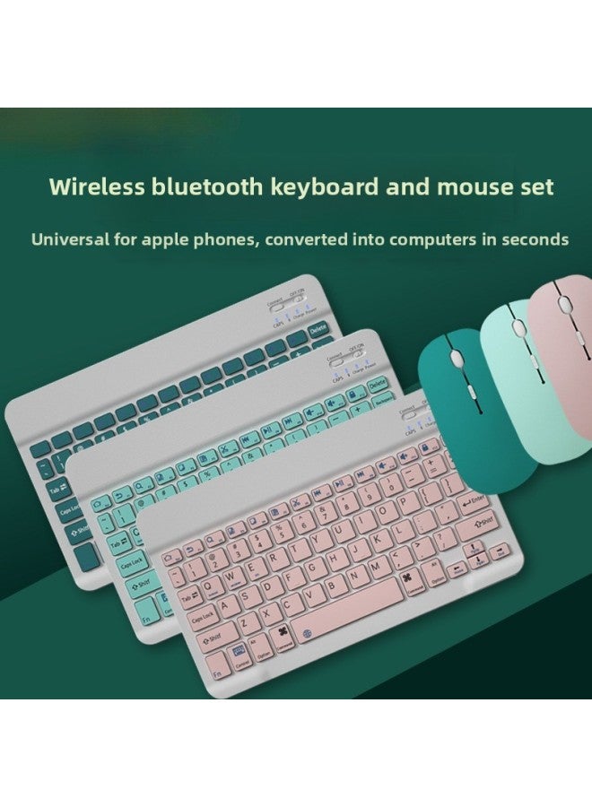 Bluetooth Keyboard For Apple IPad For Huawei Tablet Android Phone Universal Wireless Mouse Portable Lightweight Office-Color:10inch Black Bluetooth Touch Keyboard 【supports Multi-finger Touch】 + Dat - Image 2